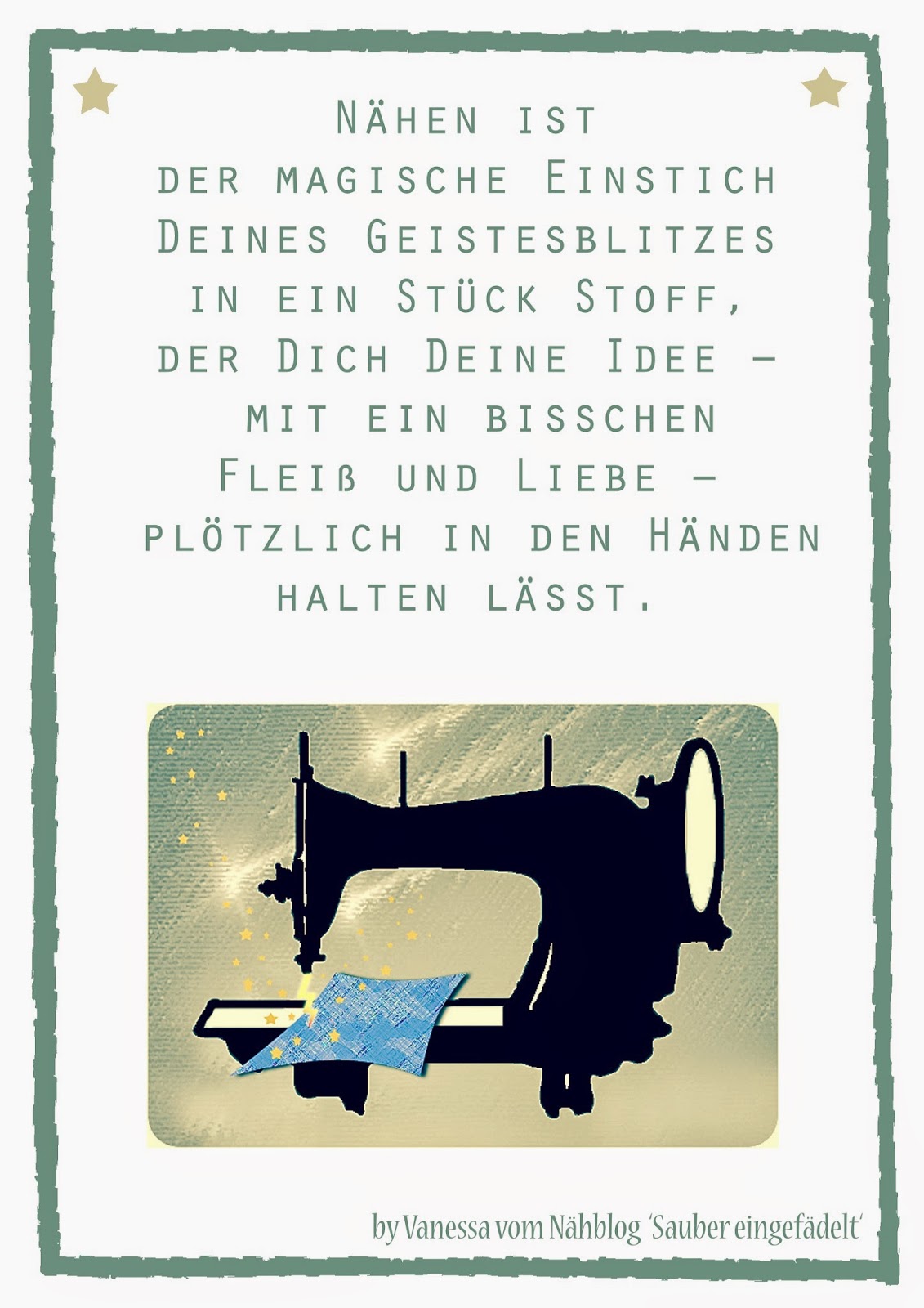 Sprüche und Gedichte Plauderecke NähForum.de
